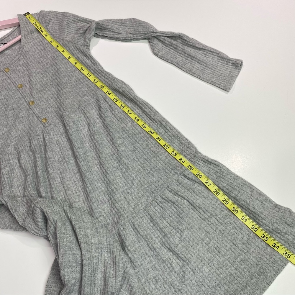 Art Class casual soft gray dress, waffle texture - Picture 8 of 10